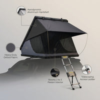 Roof Top Tent Hardshell Rooftop Tent for Van SUV Truck Car Overland Tent Camping for 2-3 Person with Ladder — Lifestyle