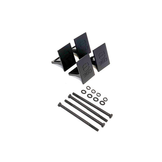 E360 EX2 2-Battery Tie Down Add-On Kit. Compatible with EX2 Edge series batteries. An EX2 base mounting kit is required for any Add-On kit. [A]