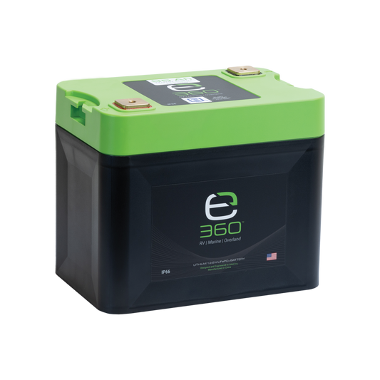 E360 12.8V 95Ah G24 Extreme-Density LiFePO4 Deep Cycle Battery [A]