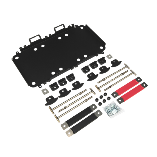 E360 Group 24 - 60, 80, 95 Ah Triple Tie Down Tray System with Two Sets of Bus Bars. [C]