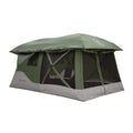 Tents T4 Tandem Hub Tent, Easy 90 Second Set-Up, Waterproof, UV Resistant, Convertible Screen Room, Removable Floor, 4-8 Person, Alpine Green, 78" X 94" X 165", GT450GR