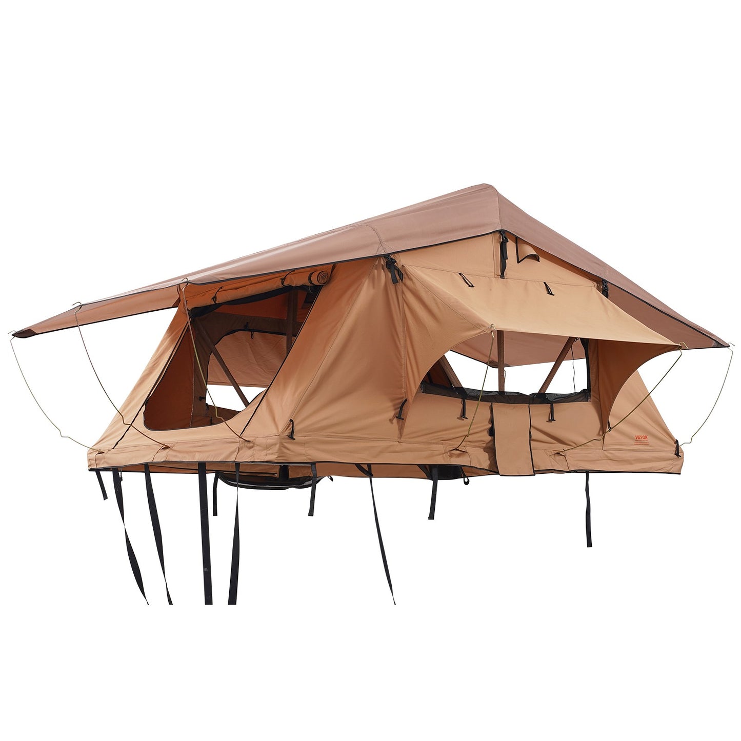 Softshell Roof Top Tent for 2-3 Person Waterproof for Jeep SUV W/ Ladder L Size