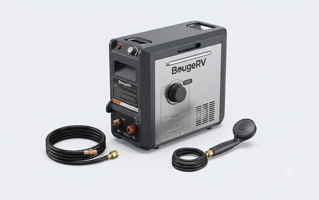 BougeRV New Portable Propane Outdoor Camping Water Heater