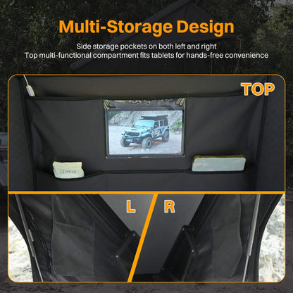 Altitude Heavy-Duty Hard-Shell Rooftop Tent With Ladder [2-3 Person] (SAK93120)