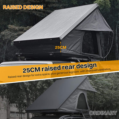 Altitude Heavy-Duty Hard-Shell Rooftop Tent With Ladder [2-3 Person] (SAK93120)